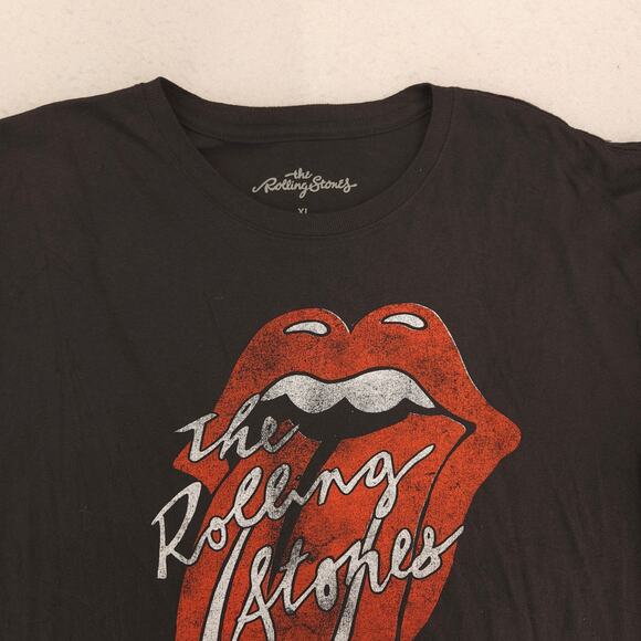 The Rolling Stones Tour of America 78 Band Crew Neck T Shirt Mens Size XL Black - Picture 1 of 9